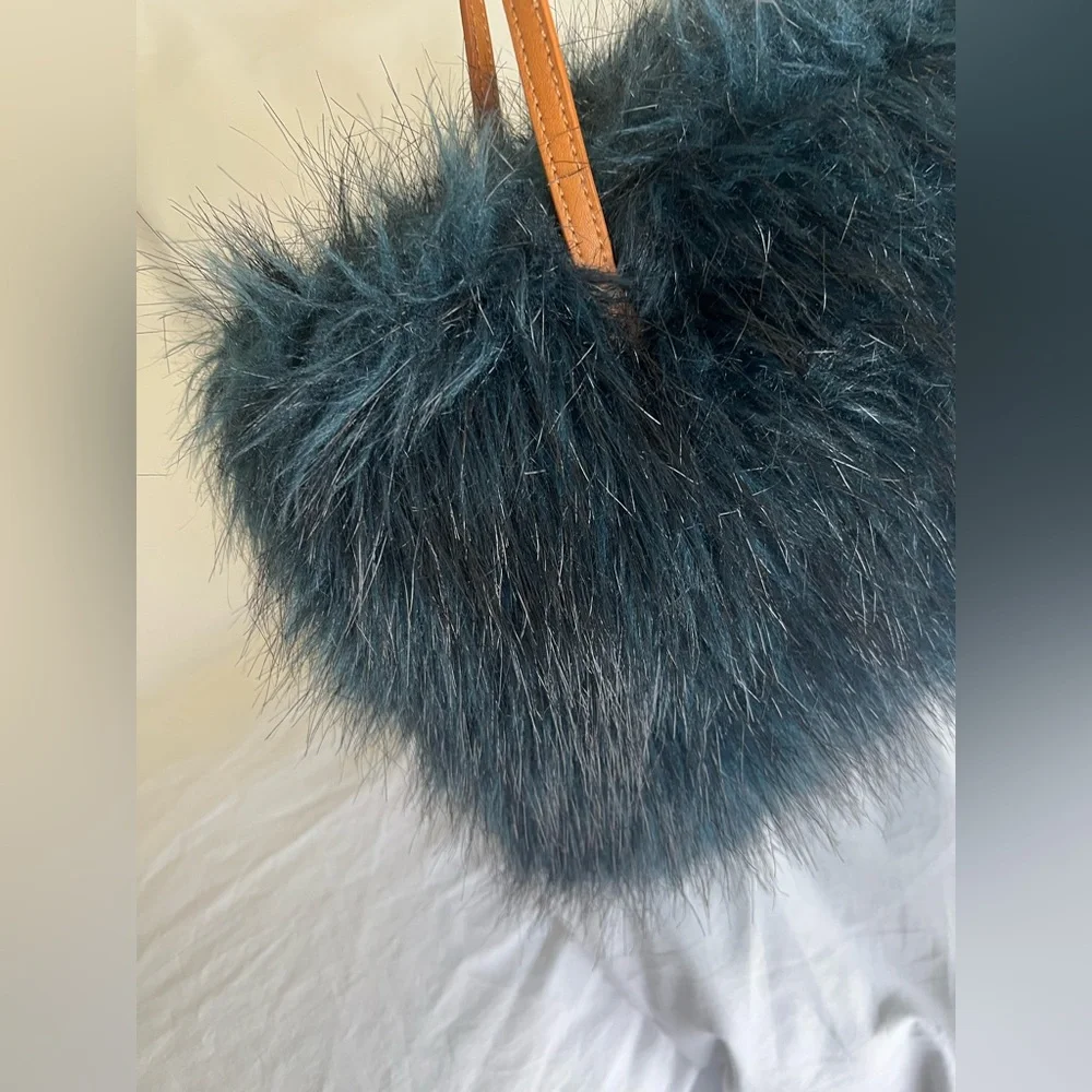 CrewCuts | Girls Teal Green | Monster Furry Shoulder Bag Tote | J. Crew